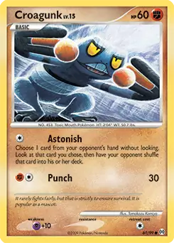 Croagunk 61 - Arceus Pokesingles