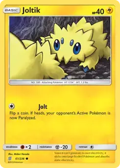 Joltik 61/236- Unified Minds Pokesingles