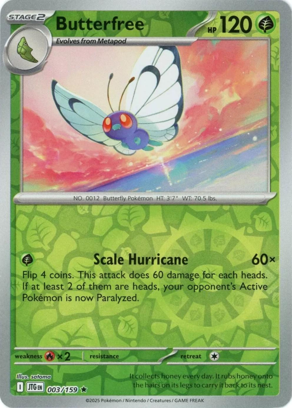 Butterfree 003 - SV09: Journey Together - Reverse Holofoil
