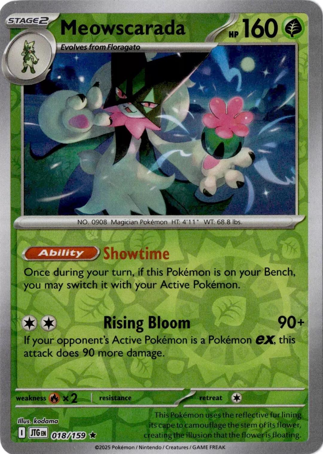 Meowscarada 018 - SV09: Journey Together - Reverse Holofoil