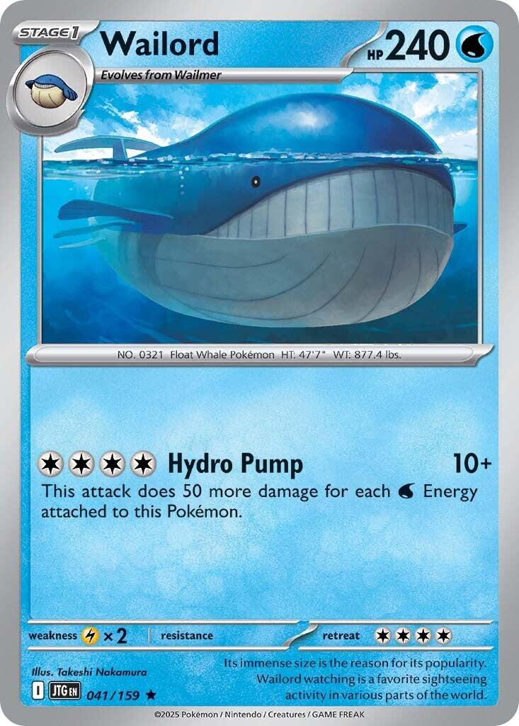 Wailord 041 - SV09: Journey Together - Holofoil
