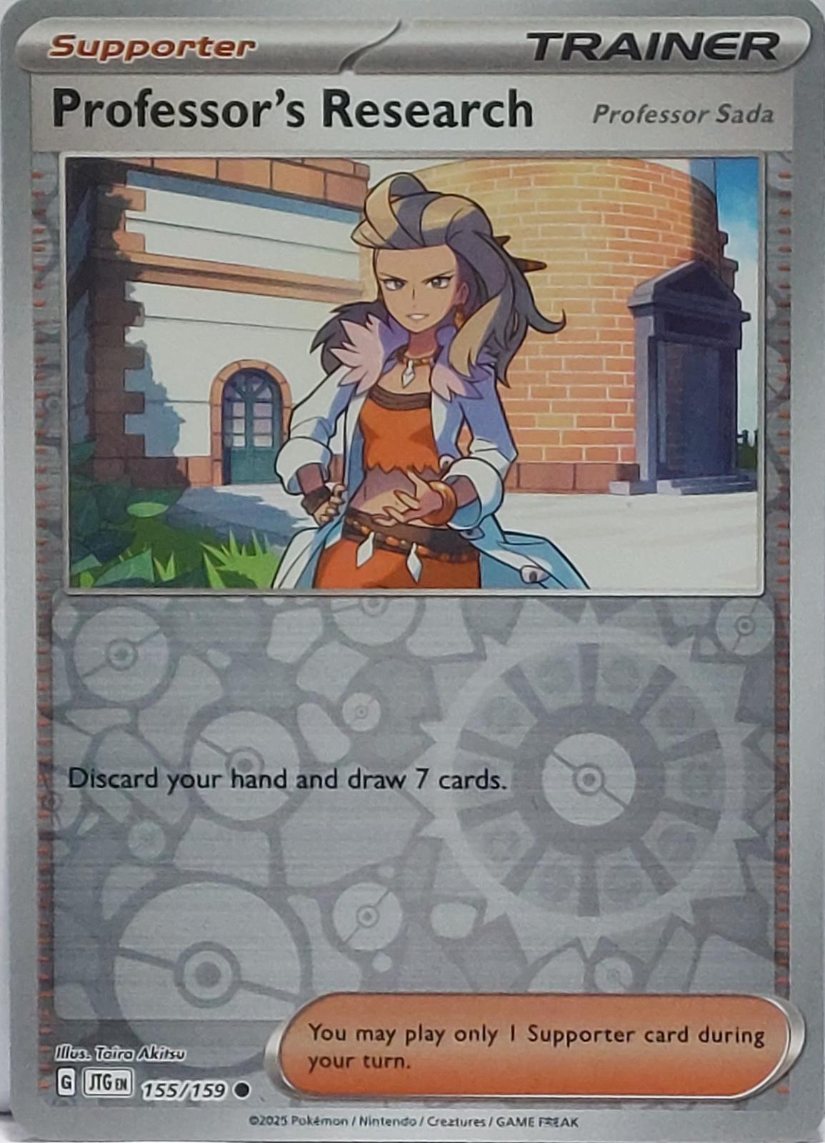 Professor's Research [Professor Sada] 155 - SV09: Journey Together - Reverse Holofoil