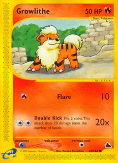 Growlithe 62 - Skyridge Pokesingles