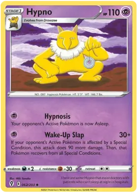 Hypno 062, Evolving Skies | Sword & Shield, , 5.00 kr, Pokesingles. Kjøp pokemon kort til lave priser hos oss.