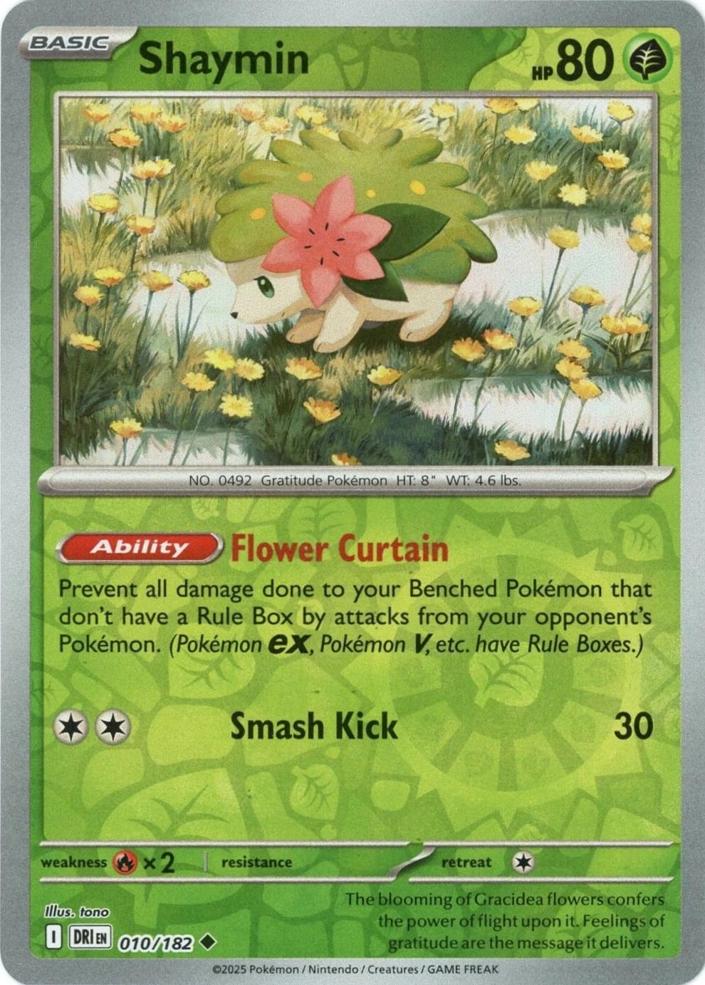 Shaymin 010 - SV10: Destined Rivals - Reverse Holofoil