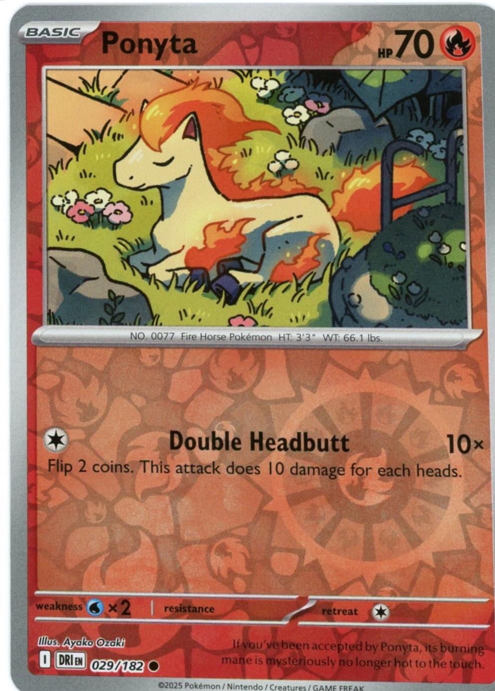 Ponyta 029 - SV10: Destined Rivals - Reverse Holofoil