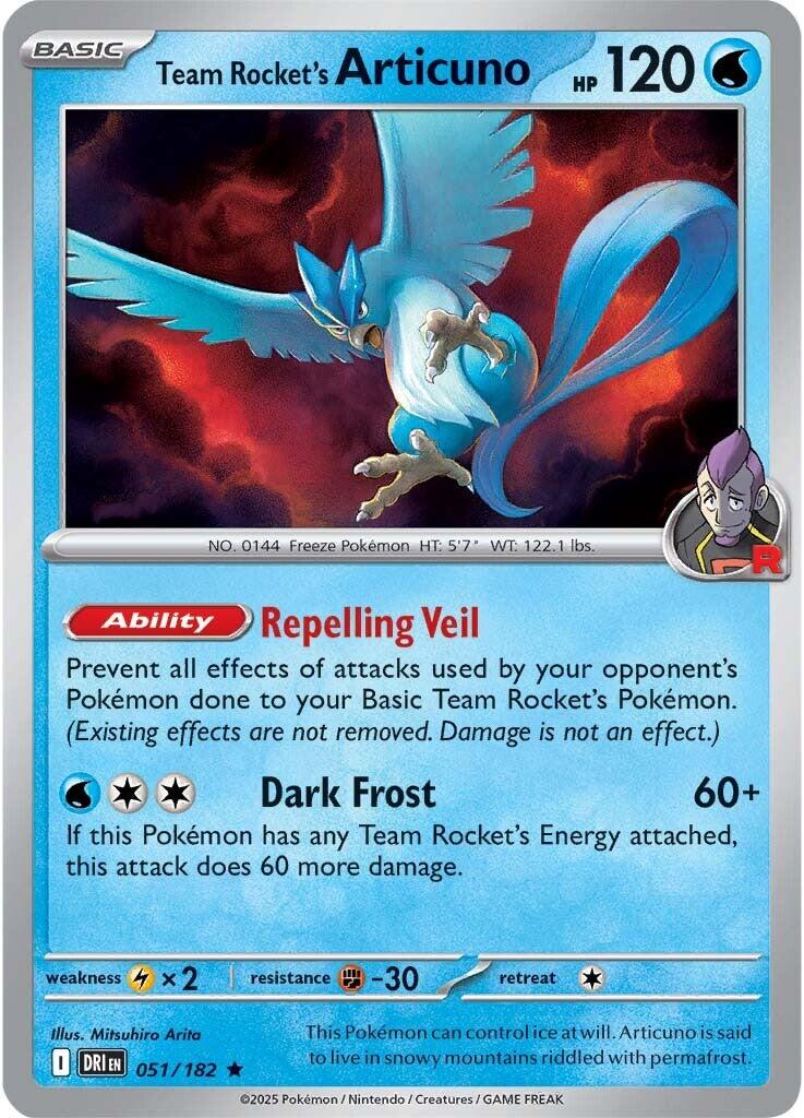 Team Rocket's Articuno 051 - SV10: Destined Rivals - Holofoil