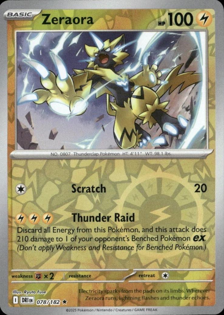 Zeraora 078 - SV10: Destined Rivals - Reverse Holofoil