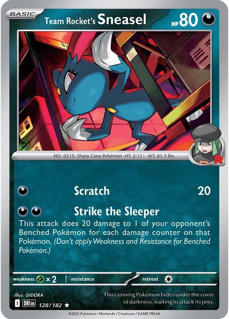 Team Rocket's Sneasel 128 - SV10: Destined Rivals - Reverse Holofoil