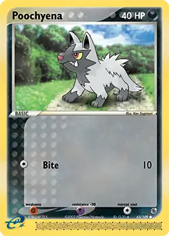 Poochyena 63 - Ruby and Sapphire Pokesingles