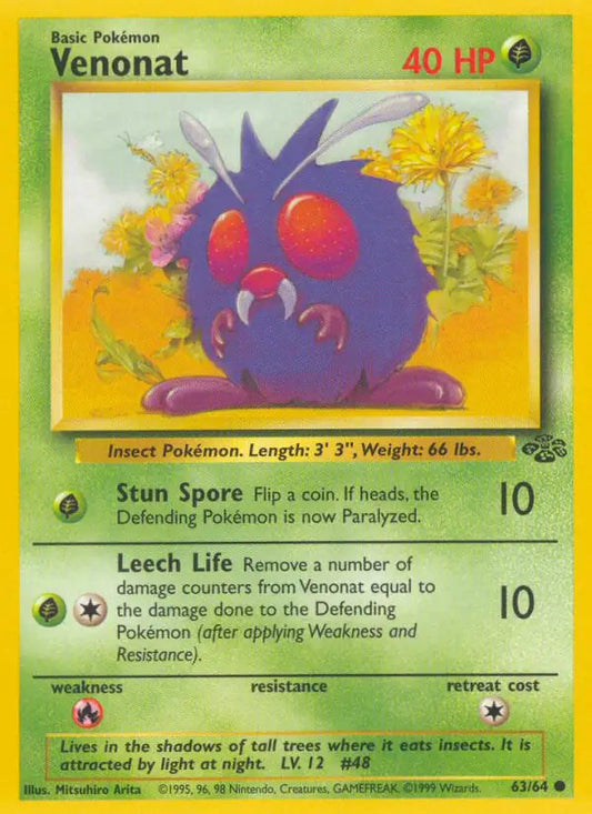 Venonat 63 - Jungle Pokesingles