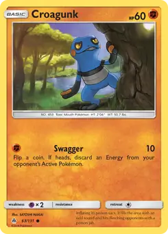 Croagunk 63 - Forbidden Light Pokesingles