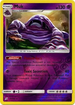 Muk Reverse Holo 63 - Team Up Pokesingles