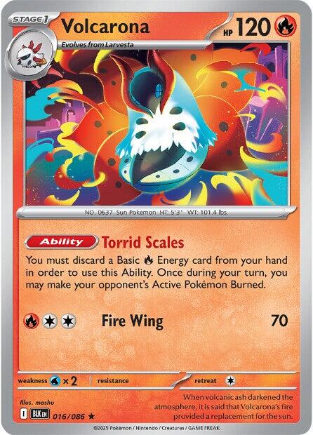 Volcarona 016 - SV: Black Bolt - Holofoil