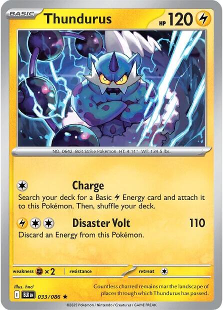 Thundurus 033 - SV: Black Bolt - Holofoil