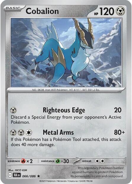 Cobalion 066 - SV: Black Bolt - Holofoil