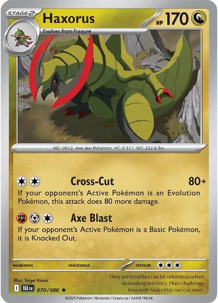 Haxorus 070 - SV: Black Bolt - Holofoil
