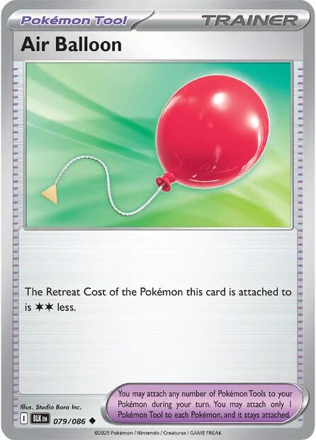 Air Balloon 079 - SV: Black Bolt - Reverse Holofoil