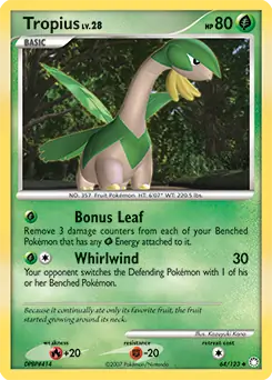 Tropius 64 - Mysterious Treasures Pokesingles