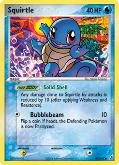 Squirtle 64 - Crystal Guardians Pokesingles