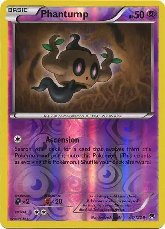 Phantump Reverse Holo 64 - BreakPoint Pokesingles