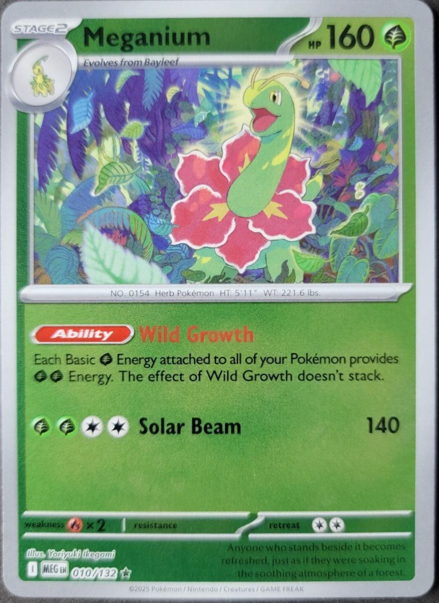 Meganium 010 (Reverse Holofoil) - ME01: Mega Evolution