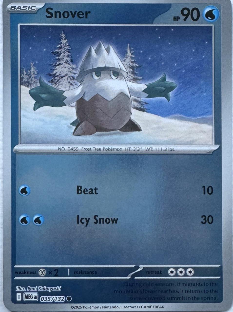 Snover 035 - ME01: Mega Evolution - Reverse Holofoil
