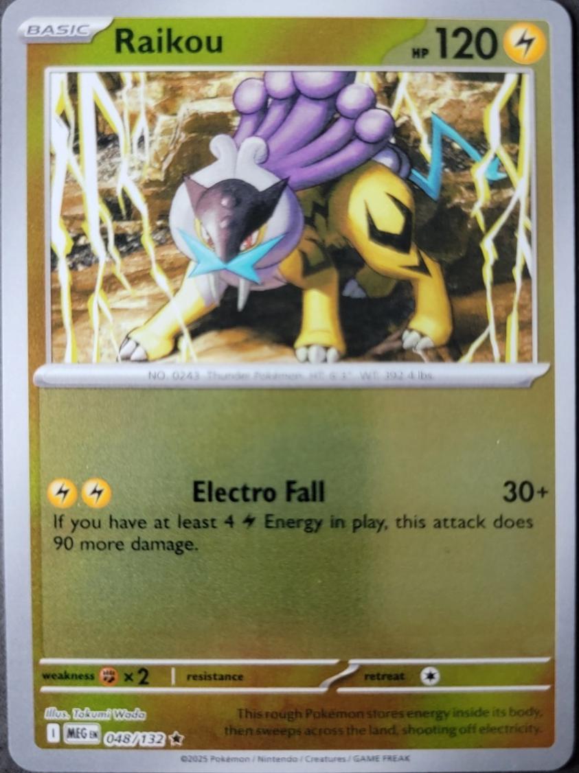Raikou 048 - ME01: Mega Evolution - Reverse Holofoil