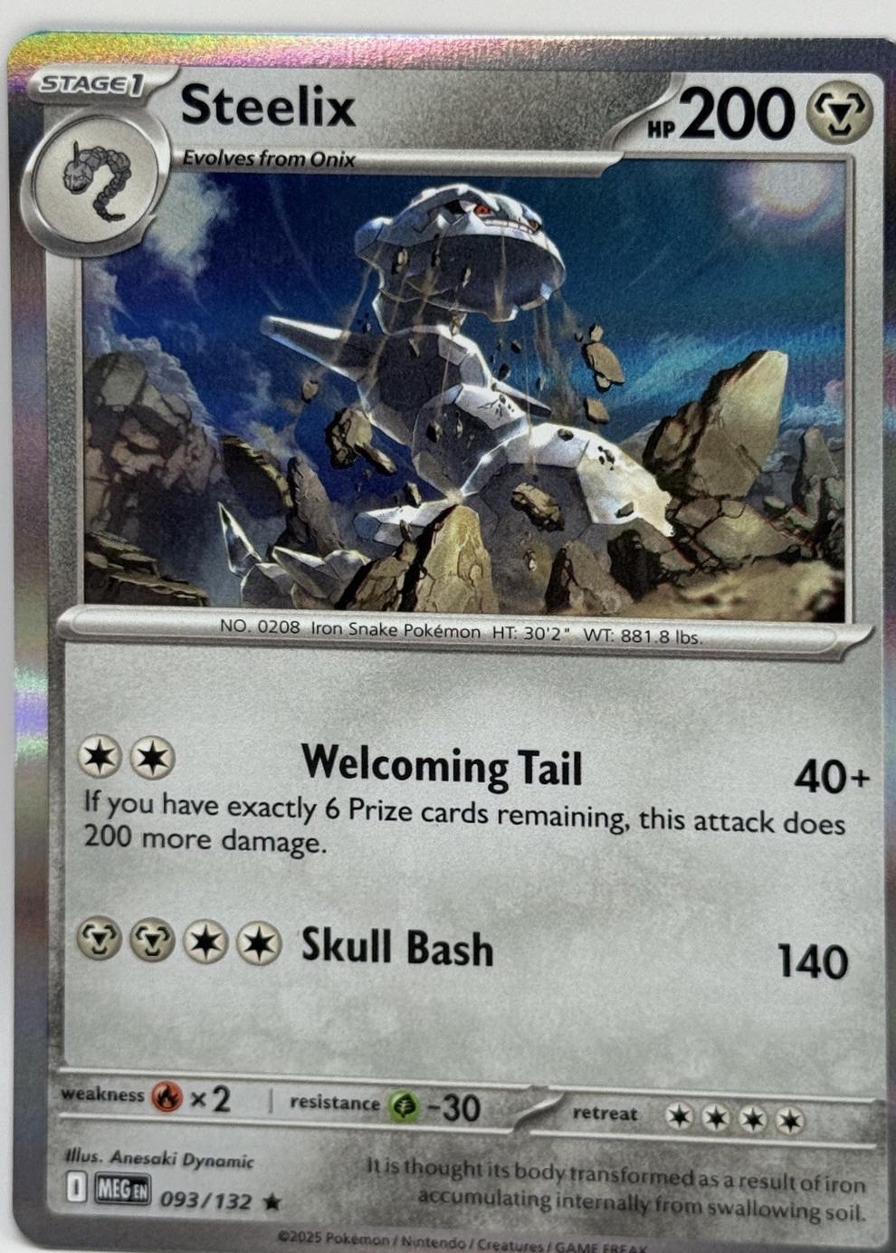 Steelix 093 - ME01: Mega Evolution - Reverse Holofoil