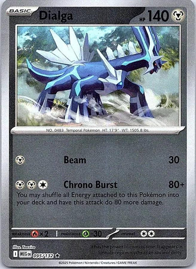 Dialga 095 - ME01: Mega Evolution - Reverse Holofoil