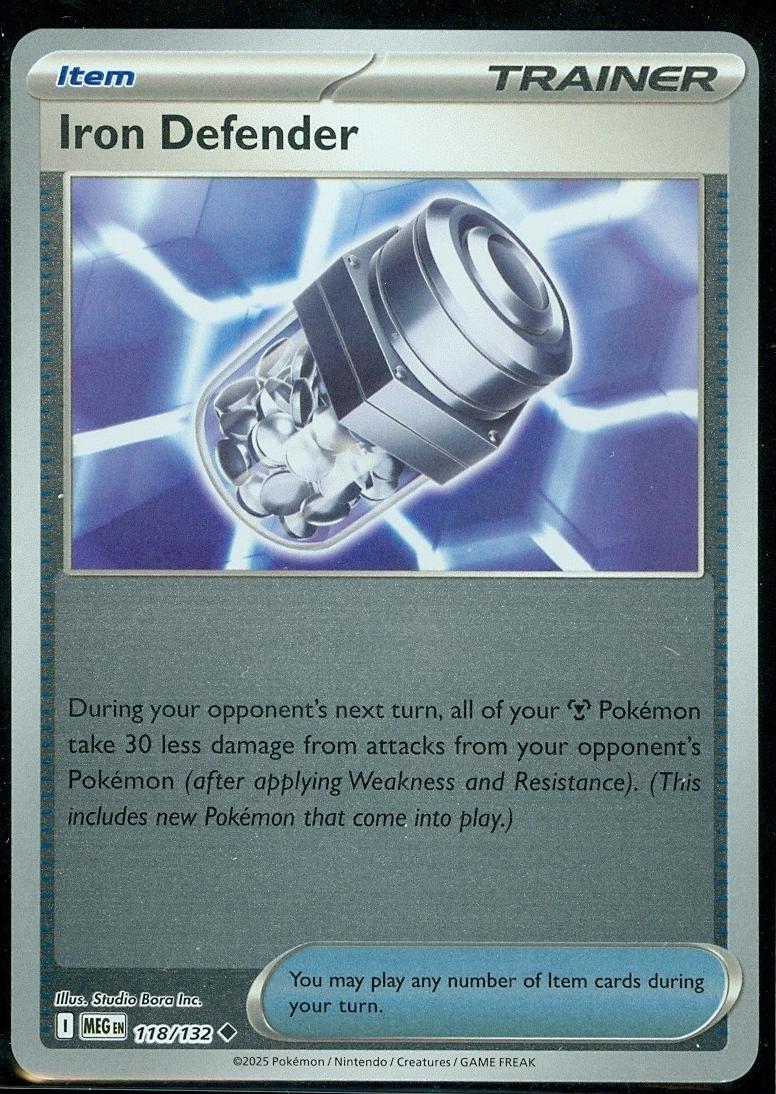 Iron Defender 118 - ME01: Mega Evolution - Reverse Holofoil