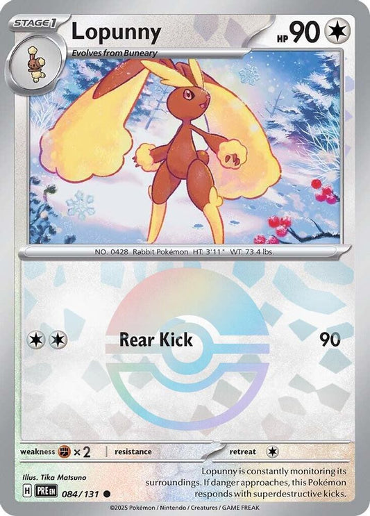 Lopunny (Poke Ball Pattern) 84 - Prismatic Evolutions