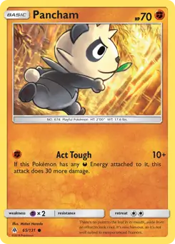 Pancham 65 - Forbidden Light Pokesingles