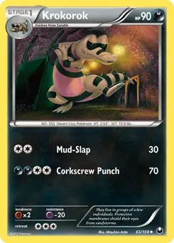 Krokorok 65 - Dark Explorers Pokesingles