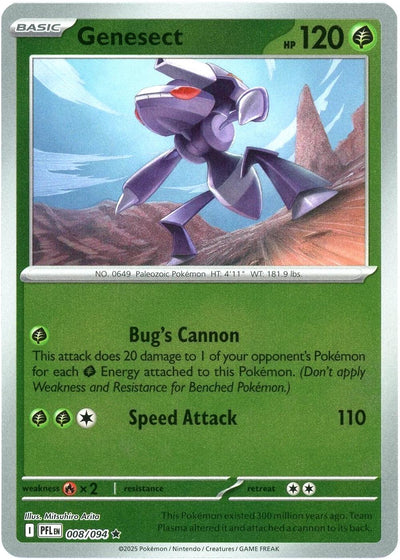 Genesect 008 - ME02: Phantasmal Flames - Reverse Holofoil