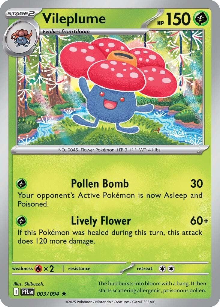 Vileplume 003 - ME02: Phantasmal Flames - Holofoil