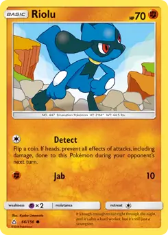 Riolu 66 - Ultra Prism Pokesingles