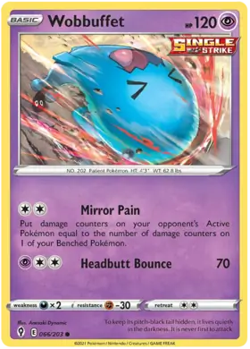 Wobbuffet 066, Evolving Skies | Sword & Shield, , 5.00 kr, Pokesingles. Kjøp pokemon kort til lave priser hos oss.