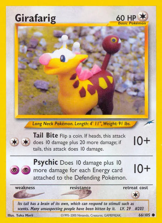 Girafarig 66 - Neo Destiny Pokesingles