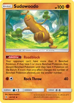 Sudowoodo 66 - Guardians Rising Pokesingles