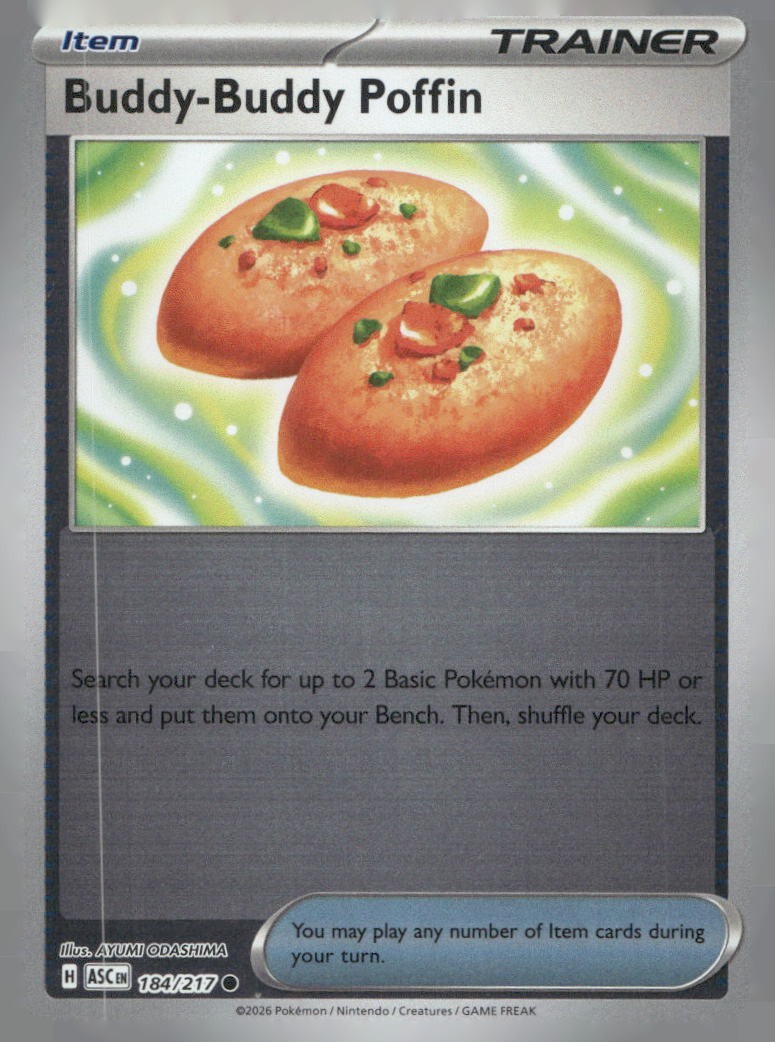 Buddy-Buddy Poffin 184 (Reverse Holofoil) - ME: Ascended Heroes