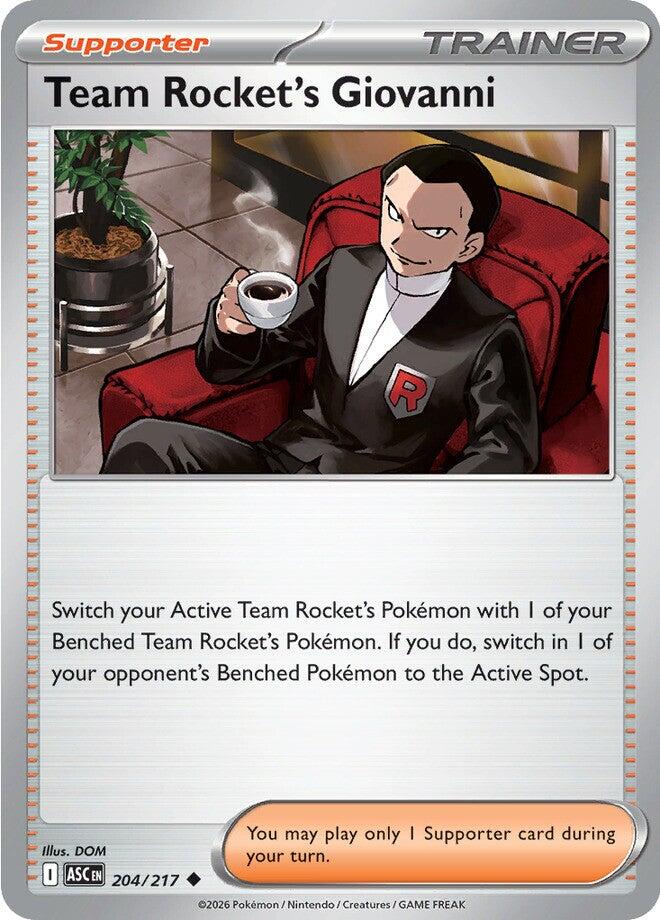 Team Rocket's Giovanni 204 (Reverse Holofoil) - ME: Ascended Heroes