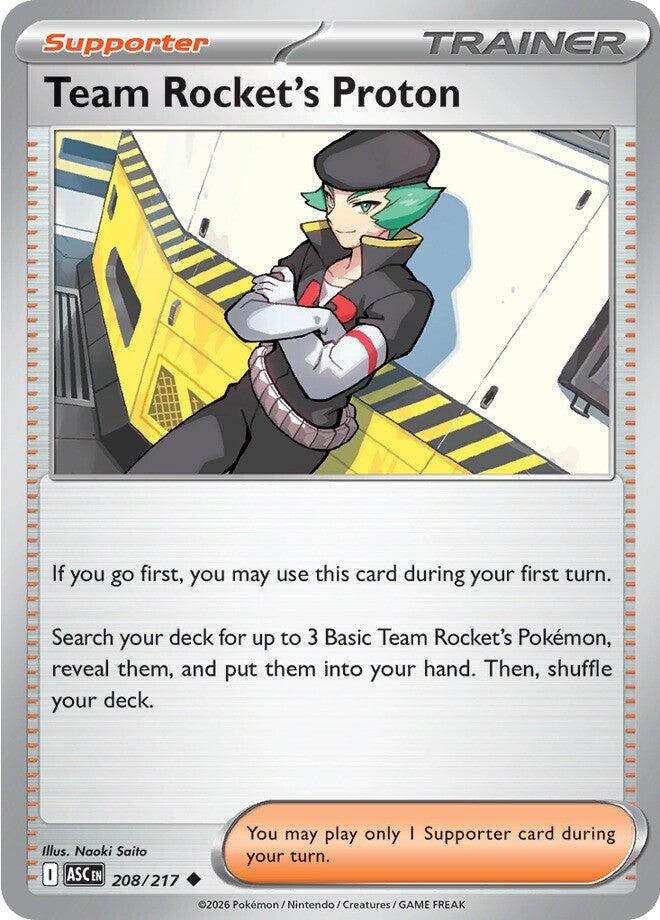 Team Rocket's Proton 208 (Reverse Holofoil) - ME: Ascended Heroes