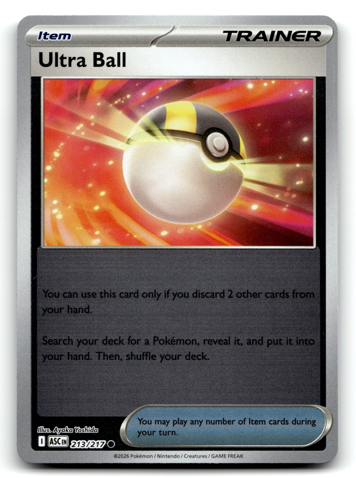 Ultra Ball 213 (Reverse Holofoil) - ME: Ascended Heroes