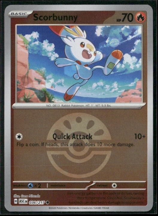Scorbunny - 036/217 (Friend Ball)