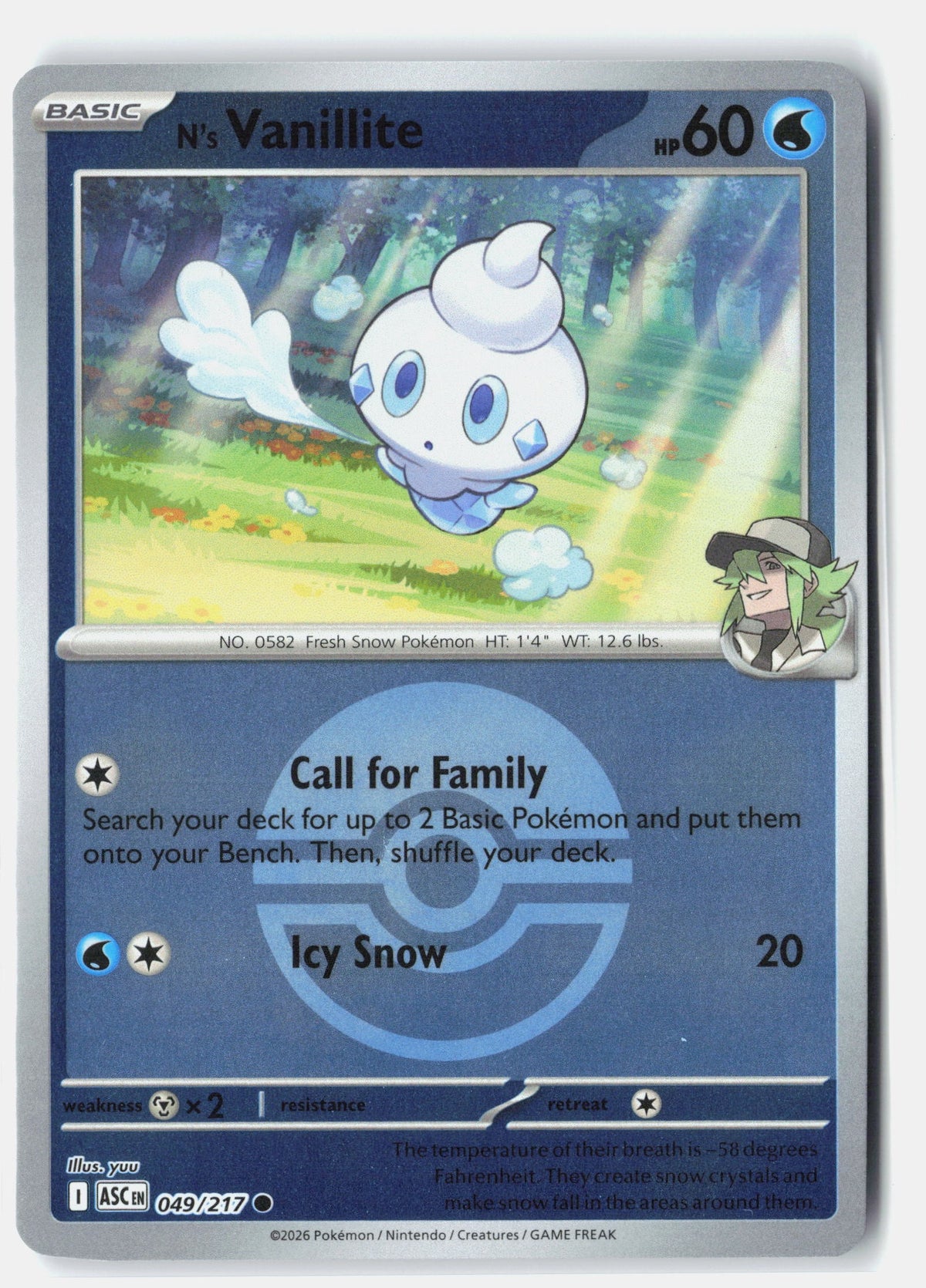 N's Vanillite (Poke Ball)