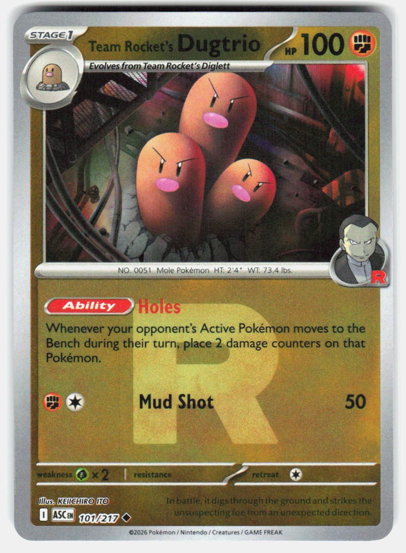 Team Rocket's Dugtrio - 101/217 (Team Rocket)