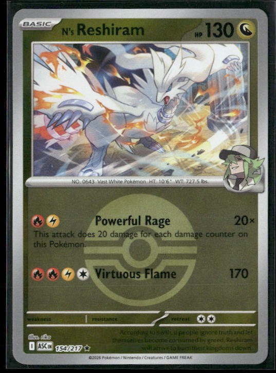 N's Reshiram (Poke Ball)