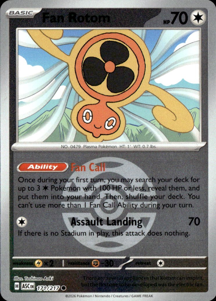 Fan Rotom - 171/217 (Dusk Ball)