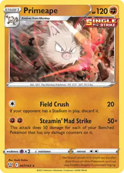 Primeape 067 - Battle Styles